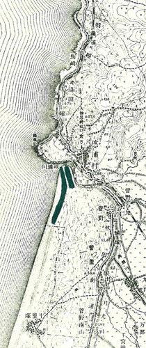 西濱潮害防備林位置図