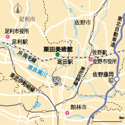 栗田美術館庭園マップ