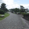 写真9　 緑道の意匠は、城下町らしい景観要素でまとめられて
いる（松江市）